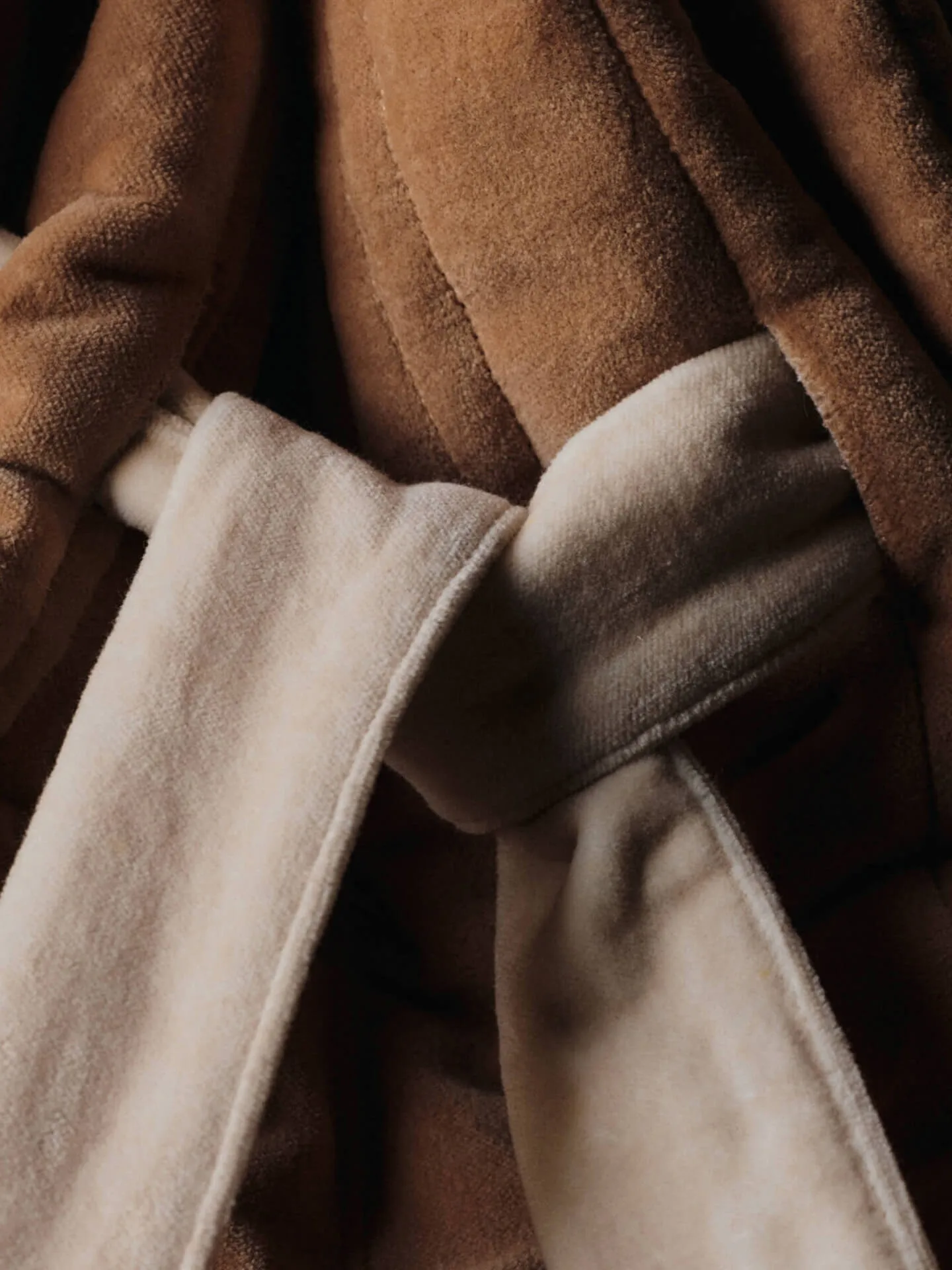 Vari quilted säck 50x70 cm, Velvet-tan Ferm Living