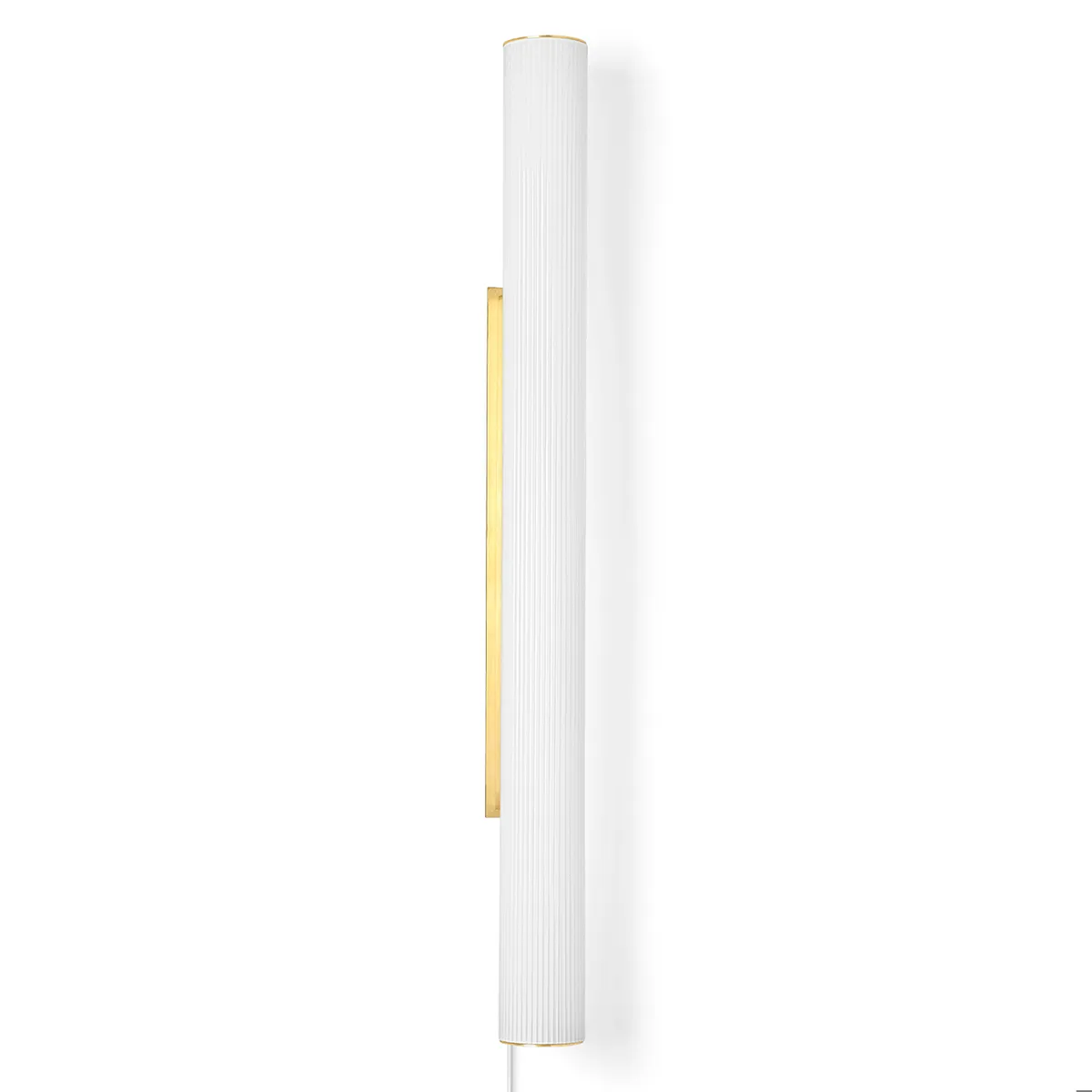ferm LIVING Vuelta vägglampa 100 cm Vit-mässing