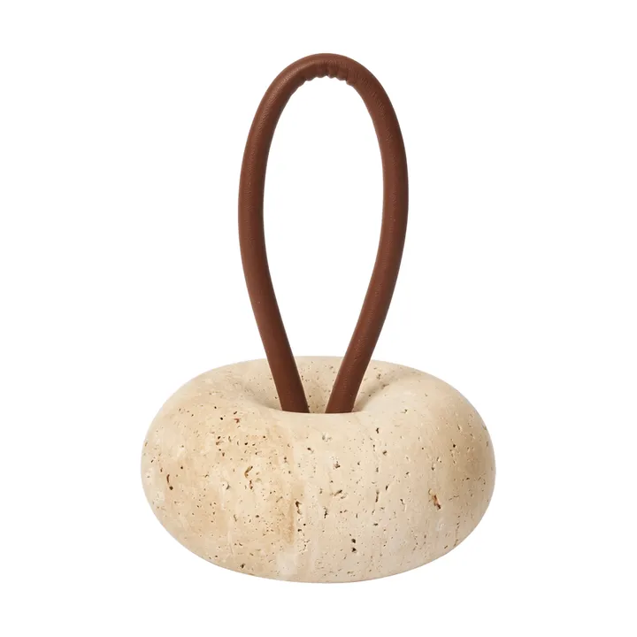 Wa dörrstopp - Travertine, Ø14 cm - Ferm Living