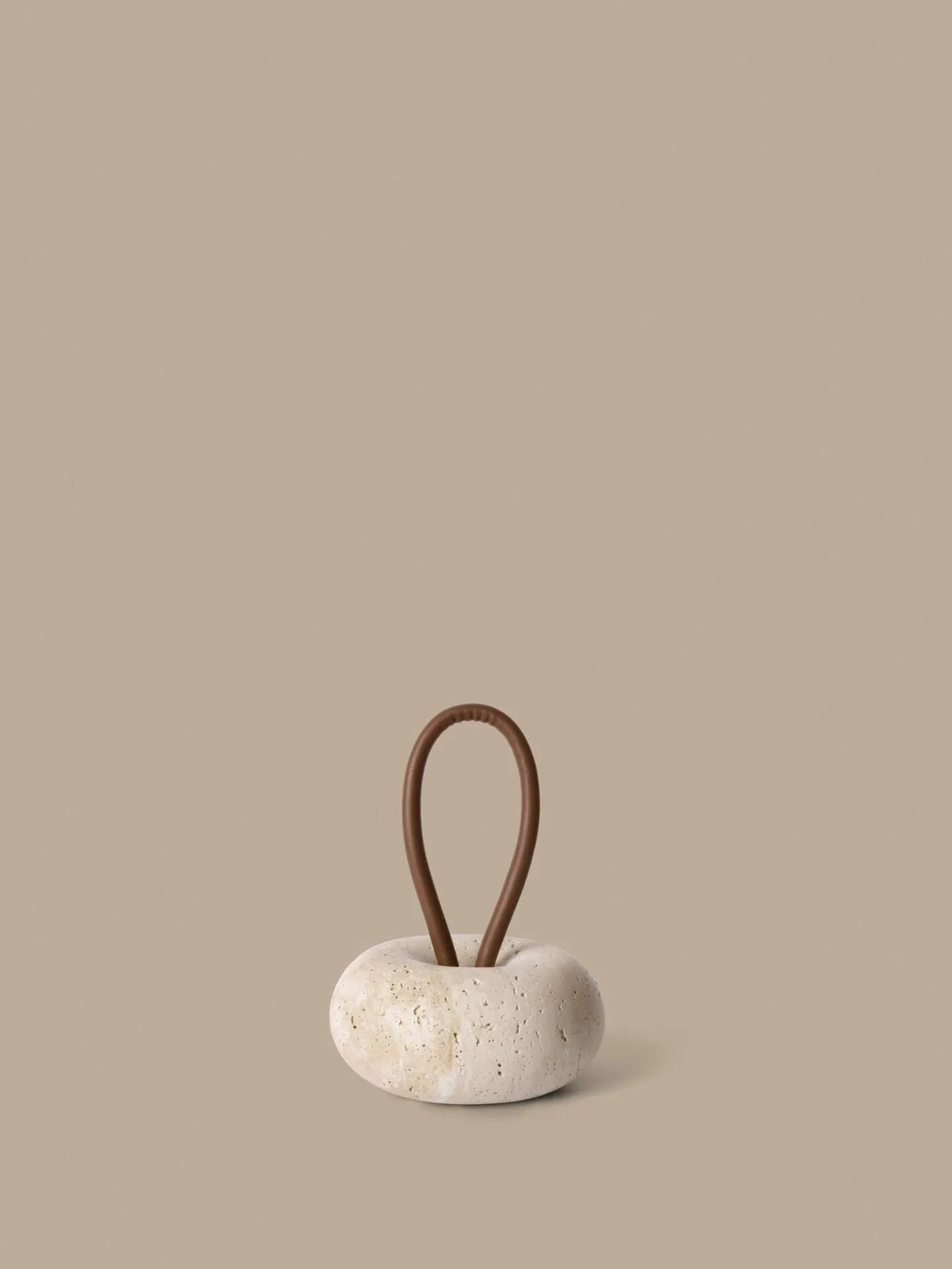 Wa dörrstopp, Travertine, Ø14 cm Ferm Living