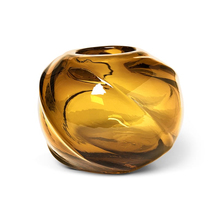 Water Swirl vas rund Ø21 cm - Amber - Ferm LIVING