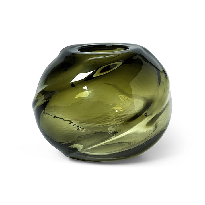 Water Swirl vas rund Ø21 cm, Moss Green Ferm Living