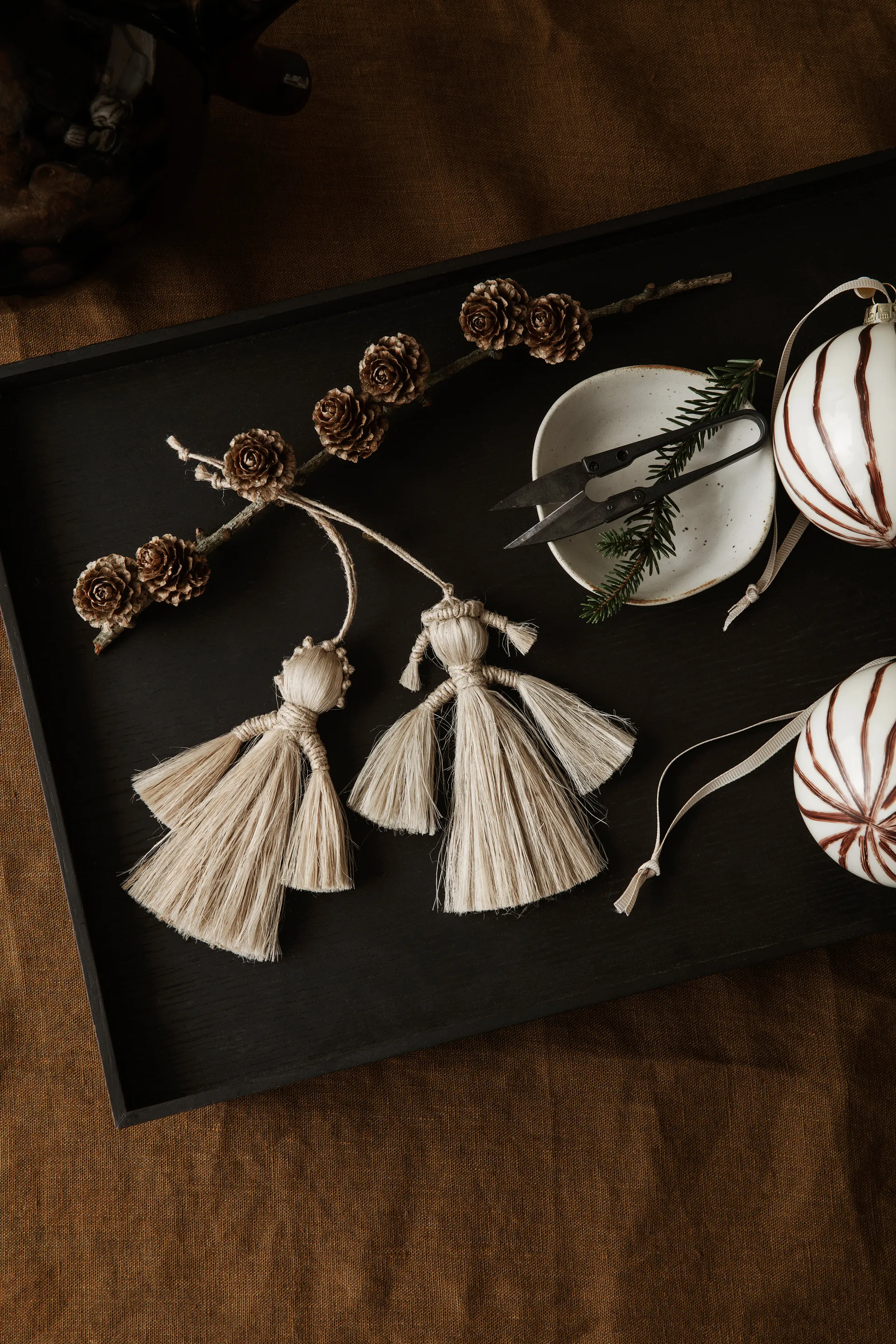 Wing angels julhänge 9 cm 2-pack, Natural Ferm Living