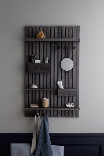 Wooden multi shelf hylla - Mörkbetsad ask - ferm LIVING