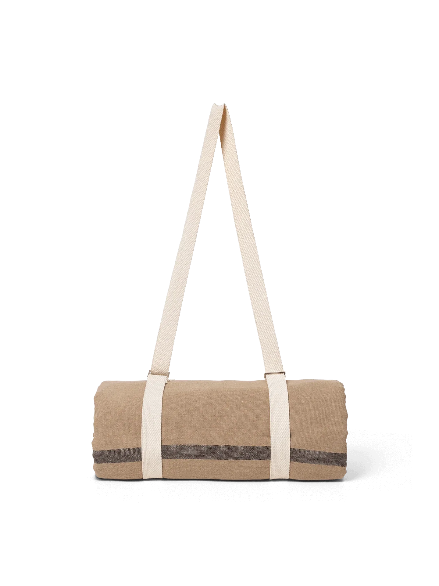 Yard Picknick filt 180x180 cm, Sand-svart Ferm Living