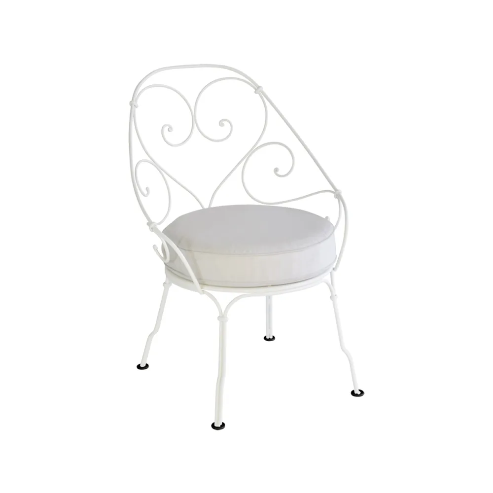 1900 Cabriolet karmstol, cotton white, off-white dyna Fermob