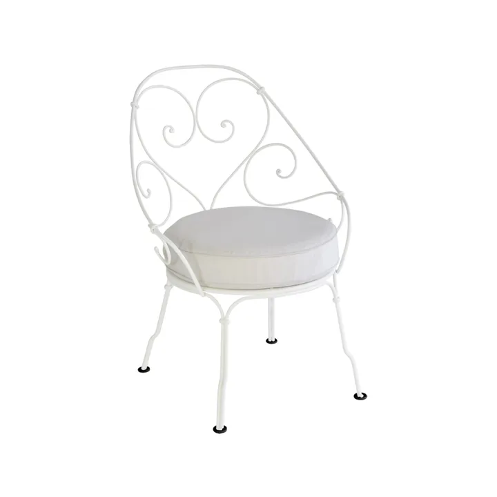 1900 Cabriolet karmstol - Cotton white (vit), off-white dyna - Fermob
