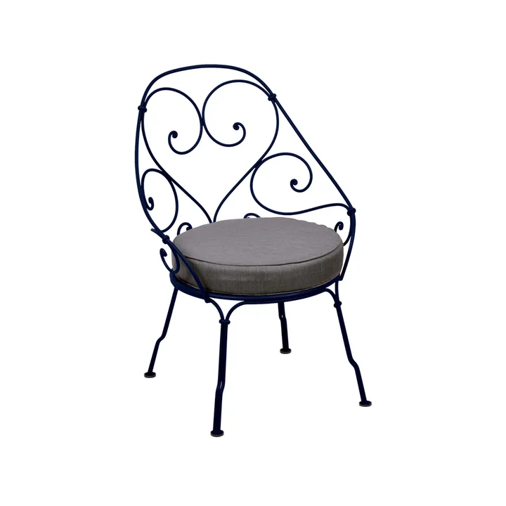 1900 Cabriolet karmstol - deep blue, graphite grey dyna - Fermob