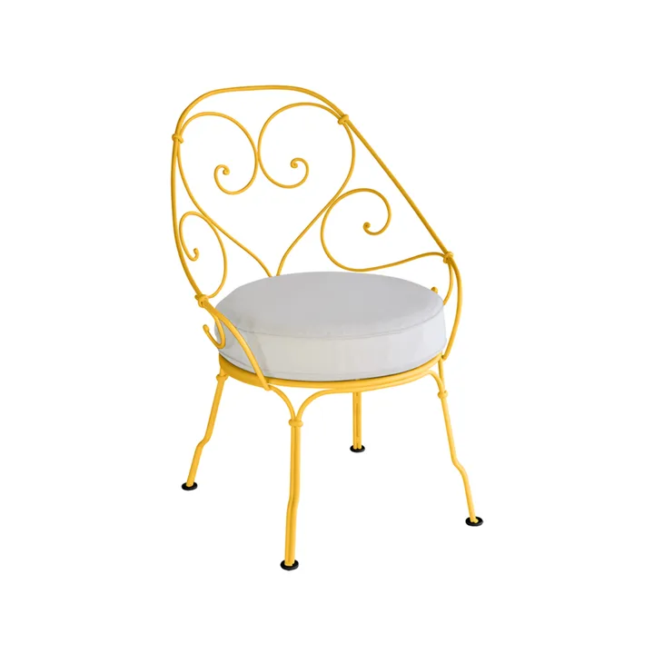 1900 Cabriolet karmstol - honey, off-white dyna - Fermob