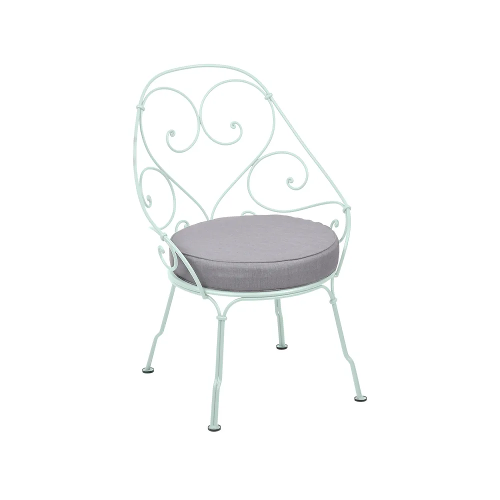 1900 Cabriolet karmstol, ice mint, flannel grey dyna Fermob