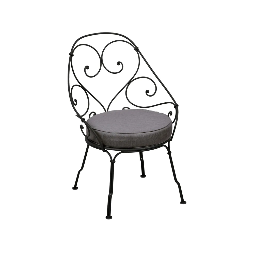 1900 Cabriolet karmstol, liquorice, graphite grey dyna Fermob