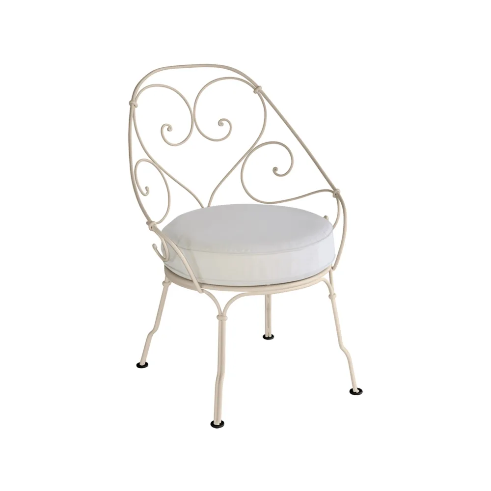 1900 Cabriolet karmstol, nutmeg, off-white dyna Fermob