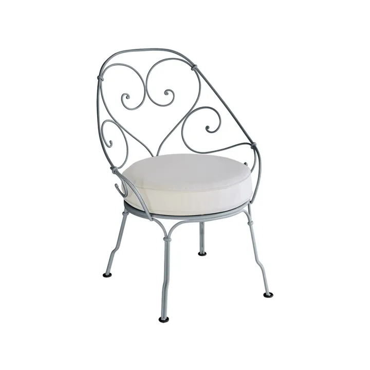 1900 Cabriolet karmstol - storm grey, off-white dyna - Fermob