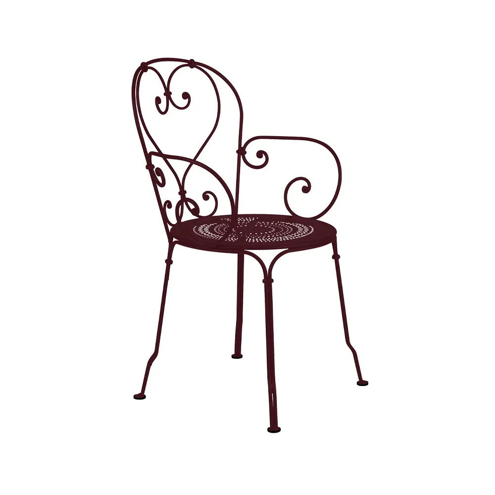 1900 karmstol, Black cherry (vinröd) (vinröd) Fermob
