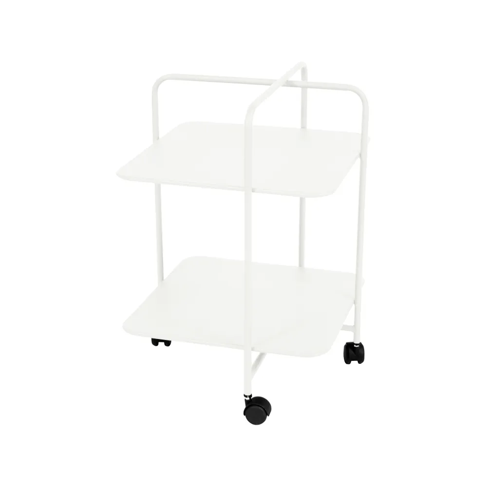 Alfred rullbord, cotton white Fermob