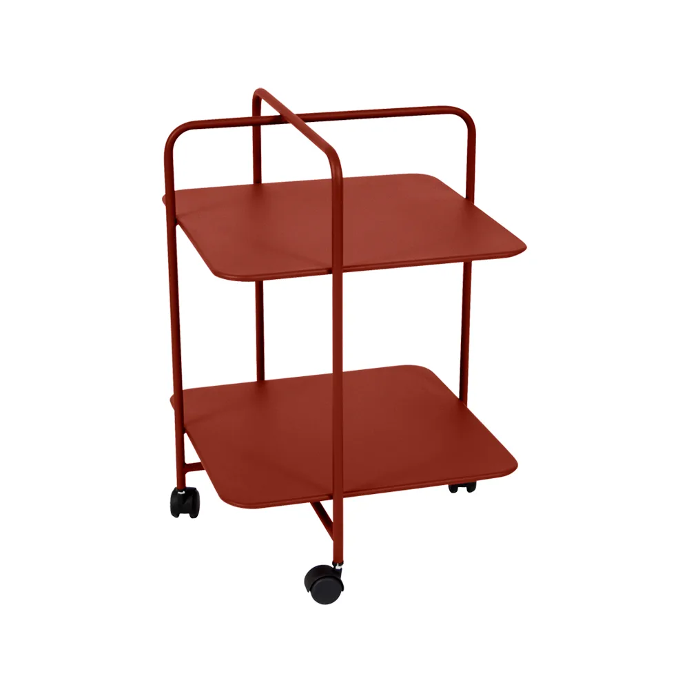 Alfred rullbord, red ochre Fermob