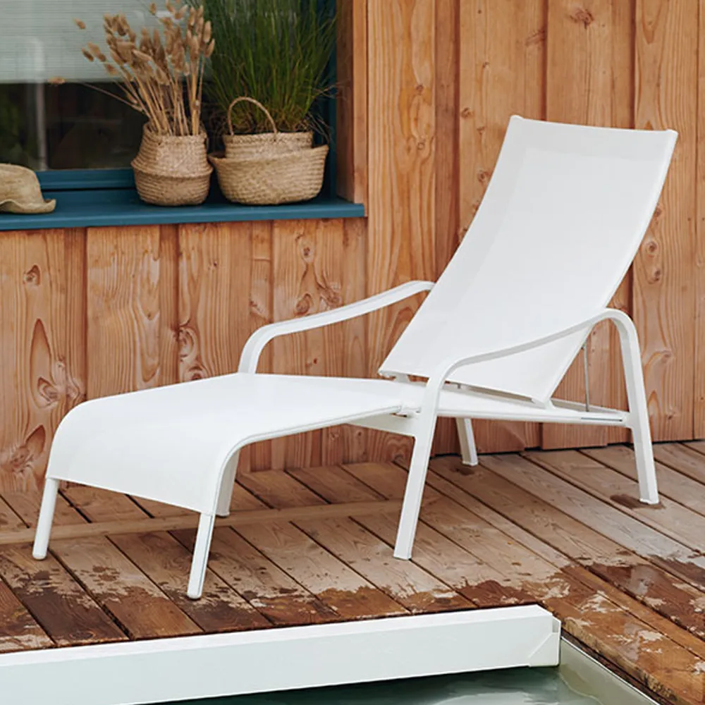 Alize fotpall, Cotton white (vit) Fermob