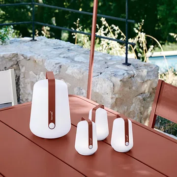 Balad bordslampa LED 3-pack - Red ochre (röd)-mini - Fermob