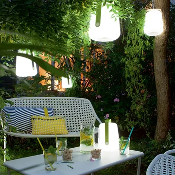 Balad portabel bordslampa LED - Acapulco blue (blå)-liten - Fermob