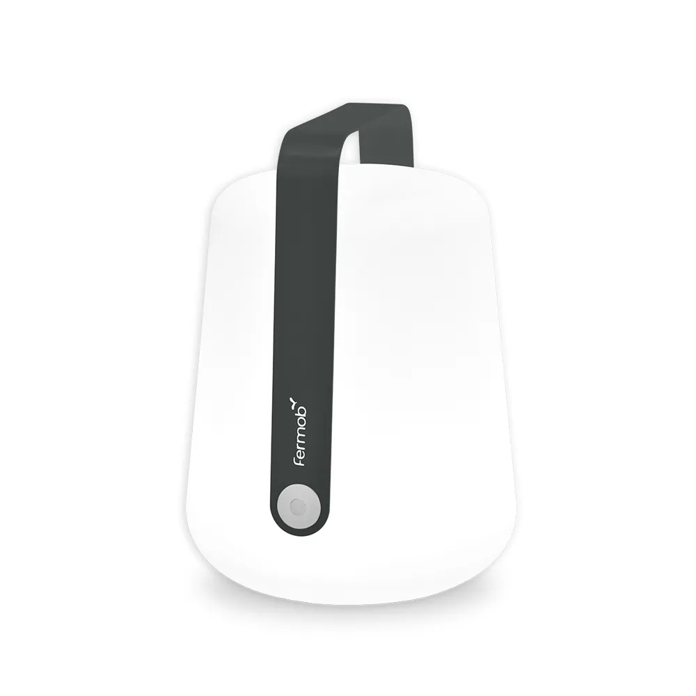 Balad portabel bordslampa LED, anthracite, stor Fermob