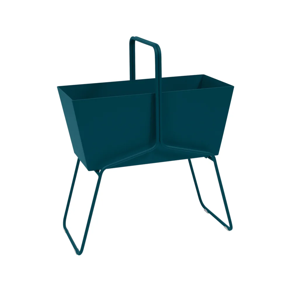 Basket high planteringsbox, Acapulco blue (blå) Fermob