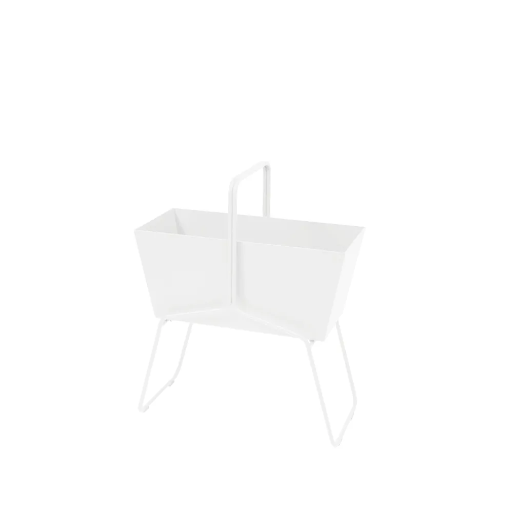 Basket high planteringsbox, cotton white Fermob