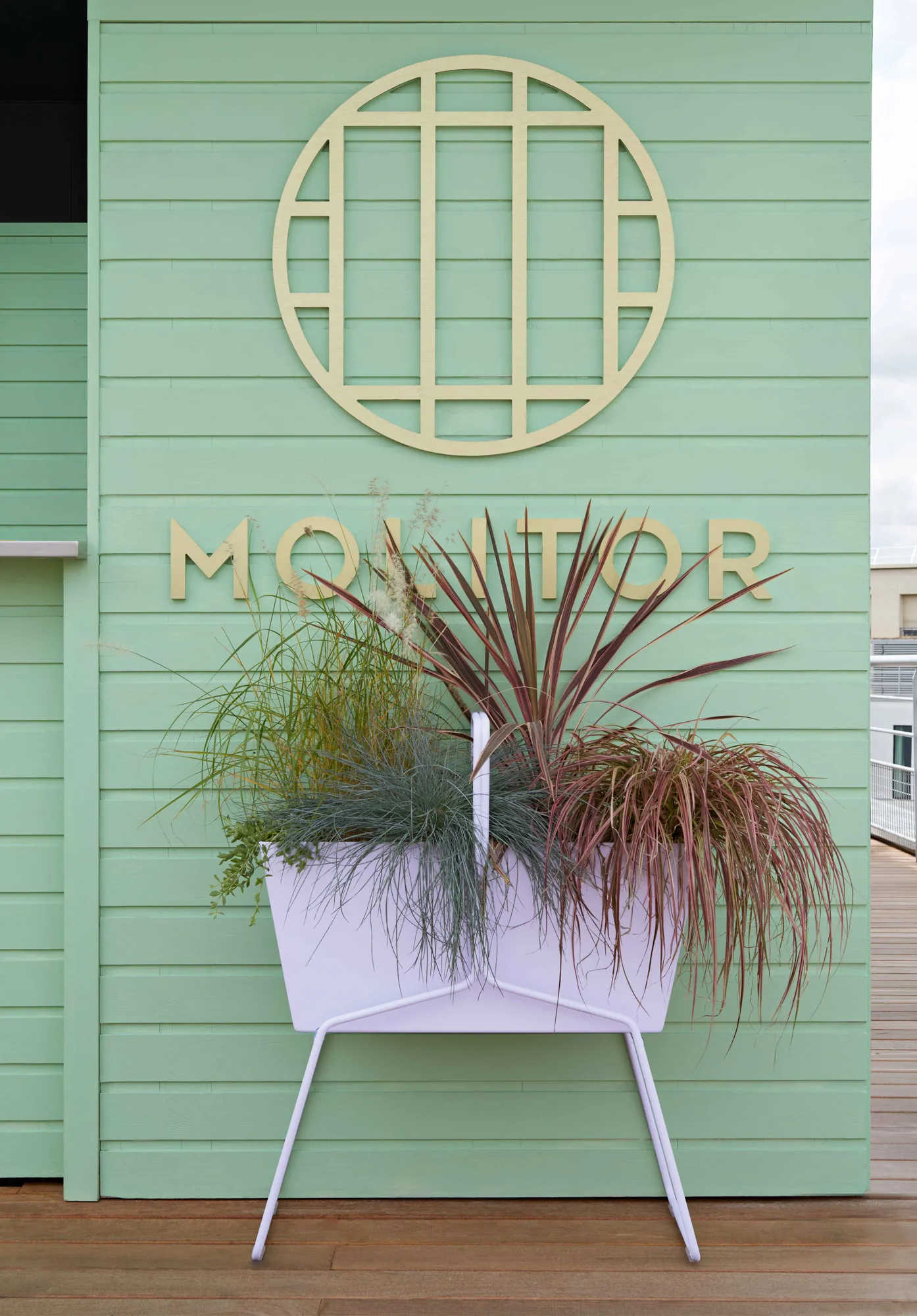 Basket high planteringsbox, Marshmallow Fermob