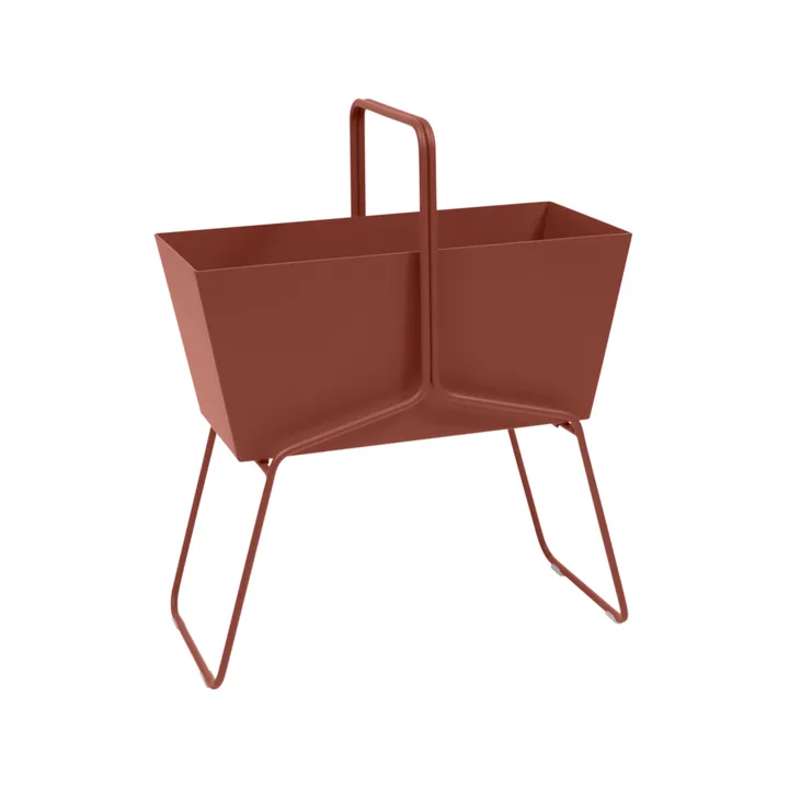 Basket high planteringsbox - Red ochre (röd) - Fermob