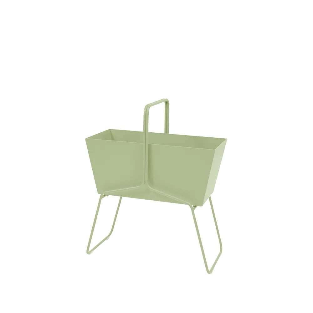 Basket high planteringsbox, Willow green (grön) Fermob