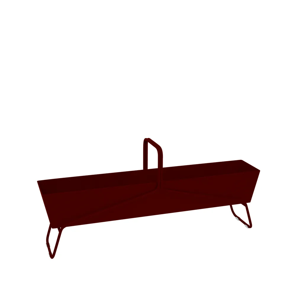 Basket long planteringsbox, Black cherry (vinröd) Fermob