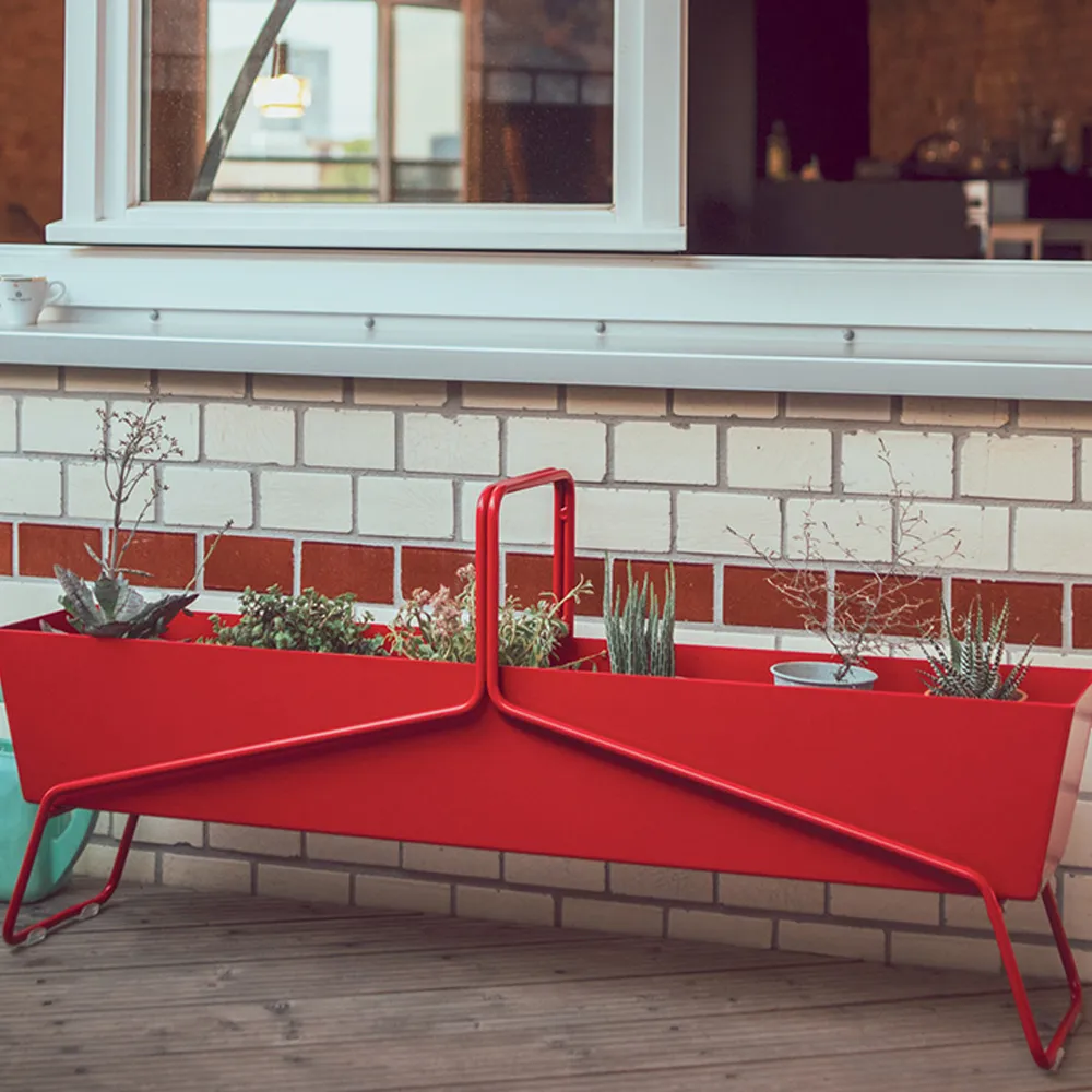 Basket long planteringsbox, Willow green (grön) Fermob