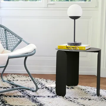Bebop Ø45 bord lågt - Anthracite (grå) - Fermob