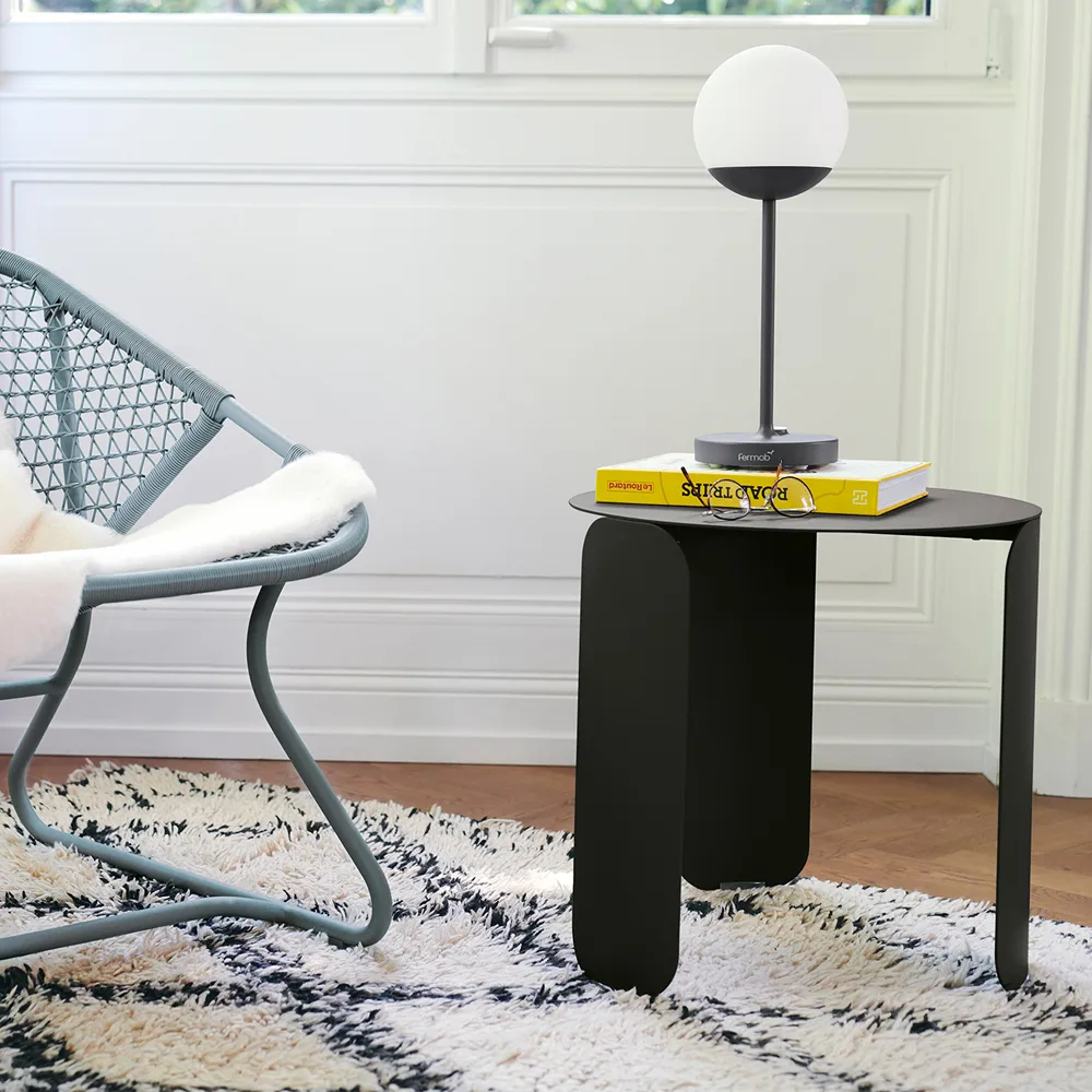 Bebop Ø45 bord lågt, storm grey Fermob