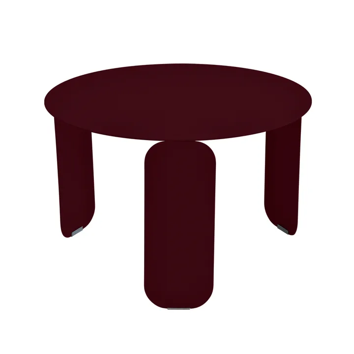 Bebop Ø60 bord lågt - Black cherry (vinröd) - Fermob