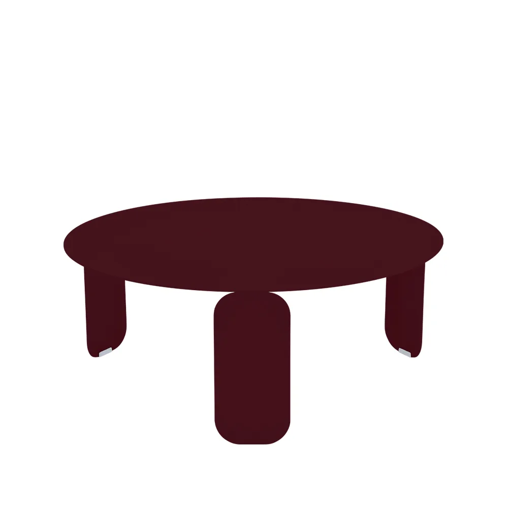 Bebop Ø80 bord lågt, Black cherry (vinröd) Fermob