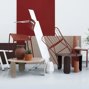 Bebop Ø80 bord lågt - Willow green (grön) - Fermob