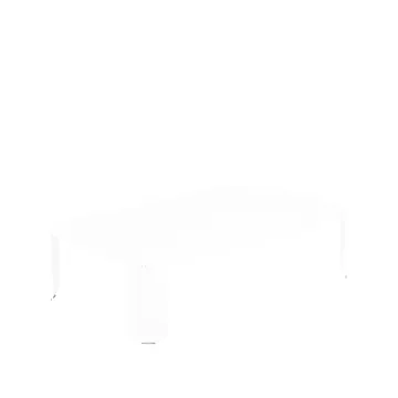 Bebop bord 120x70 cm - cotton white, h.29 cm - Fermob