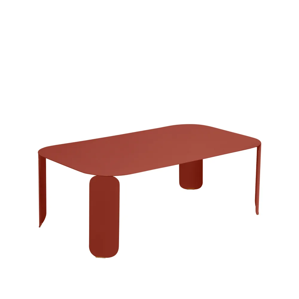 Bebop bord 120x70 cm, red ochre, h.42 cm Fermob