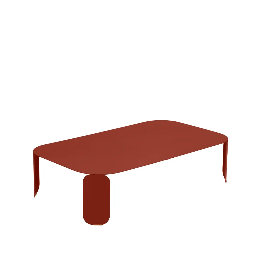 Bebop bord 120x70 cm, Red ochre (röd), h.29 cm Fermob