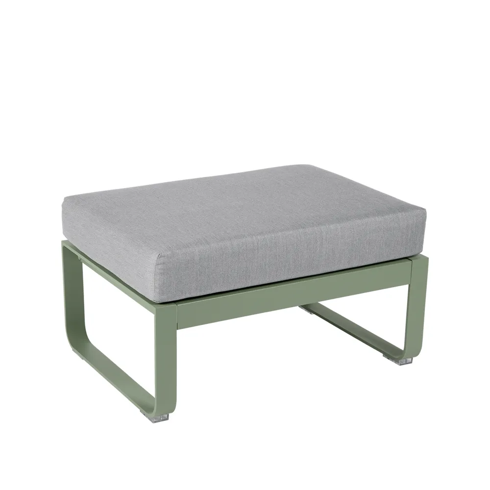 Bellevie 1-sits fotpall, cactus, flannel grey dyna Fermob