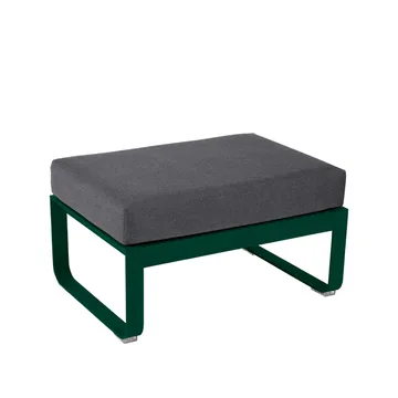 Bellevie 1-sits fotpall - cedar green, graphite grey dyna - Fermob