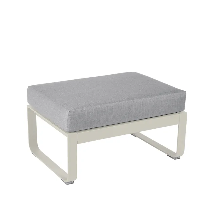 Bellevie 1-sits fotpall - clay grey, flannel grey dyna - Fermob