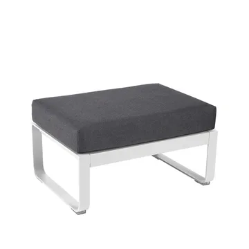 Bellevie 1-sits fotpall - Cotton white (vit), graphite grey dyna - Fermob