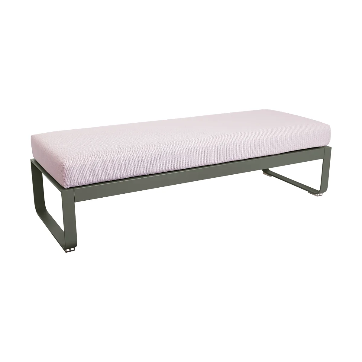 Bellevie 2-sits fotpall, Rosemary (grön)-pearl Fermob