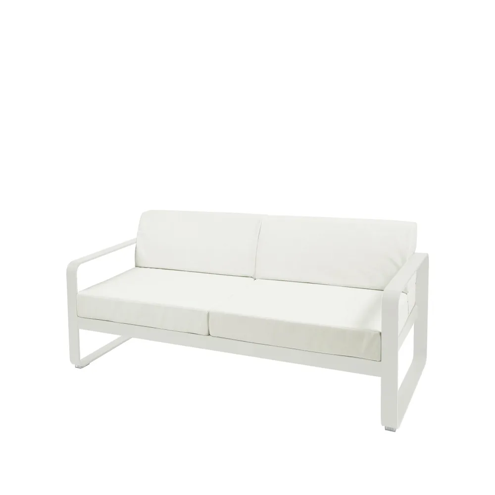 Bellevie 2-sits soffa, cotton white, off-white dyna Fermob