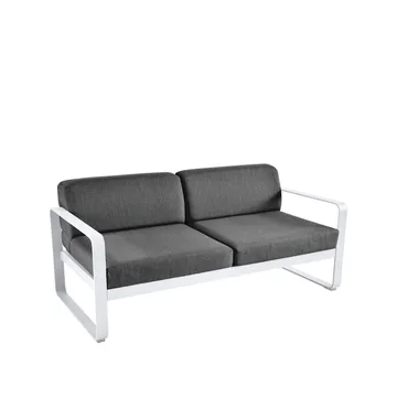 Bellevie 2-sits soffa - Cotton white (vit), graphite grey dyna - Fermob