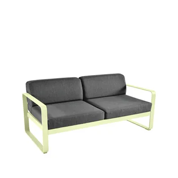 Bellevie 2-sits soffa - Frosted lemon (gul), graphite grey dyna - Fermob