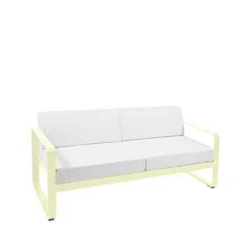 Bellevie 2-sits soffa - frosted lemon, off-white dyna - Fermob