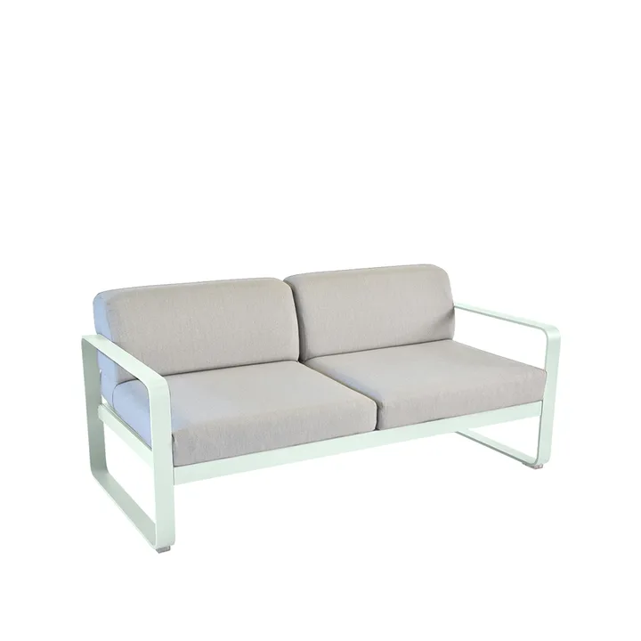Bellevie 2-sits soffa - Ice mint (grön), flannel grey dyna - Fermob