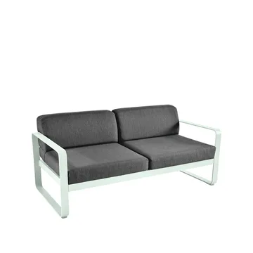 Bellevie 2-sits soffa - Ice mint (grön), graphite grey dyna - Fermob